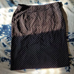 Polka dot black skirt